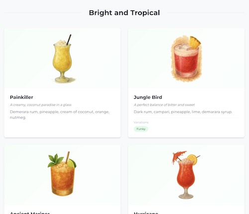 The Krauss Haus - Tiki Menu